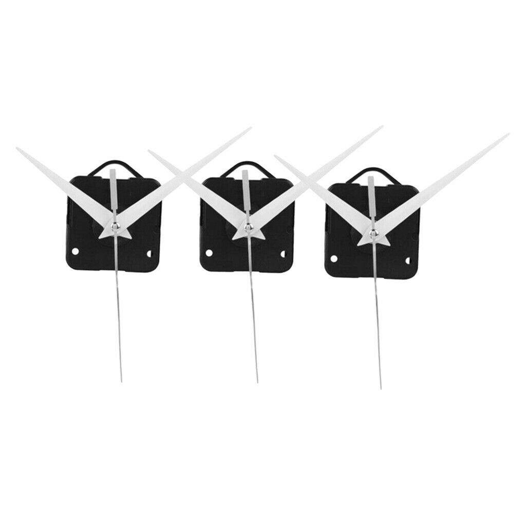 3Pcs Quartz Clock Movement Hands Mechanism Motor Wall Clock Repair Parts Set