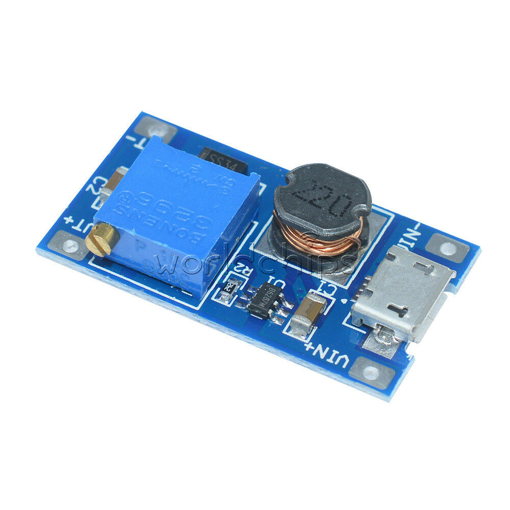2PCS DC-DC 2A Booster Board MT3608 Step up Module 2~24V to 5~28V Replace XL6009