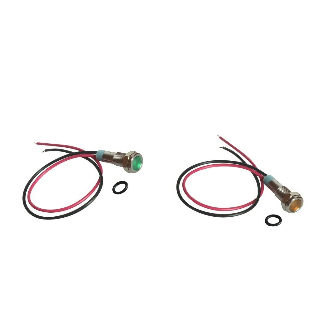 2x ï¼ˆGreen&Yellowï¼‰220V Signal Power Supply Indicator Light Lamp