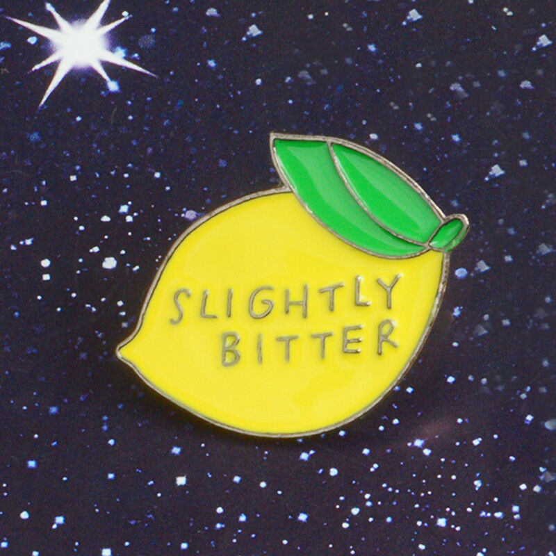 Lemon Corsage Enamel Brooch Pin Badge Shirt Lapel Collar Fruit Pin Jewelry B Pb