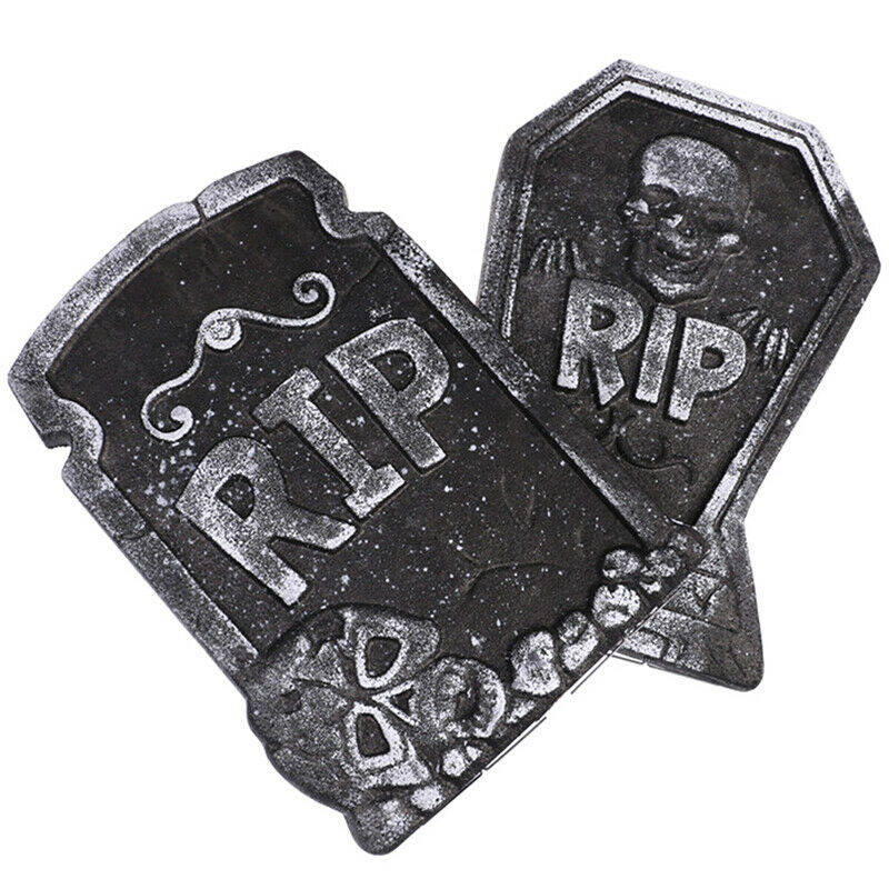 1pc Tombstones Halloween Props Haunted House Outdoor Indoor Spooky Decora.l8