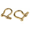2 Pieces O Shape Shackle Camping Brass Sports Accessory
