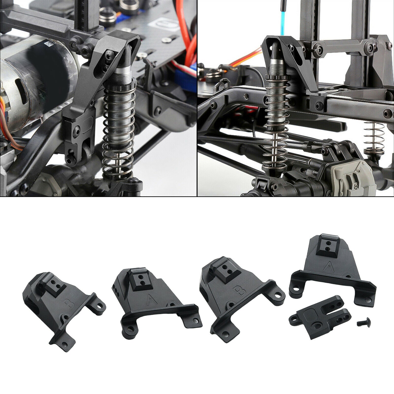 Front Rear Shock Towers Hoops Bracket for 1/10 TRX4 RC Crawler Upgrade Parts
