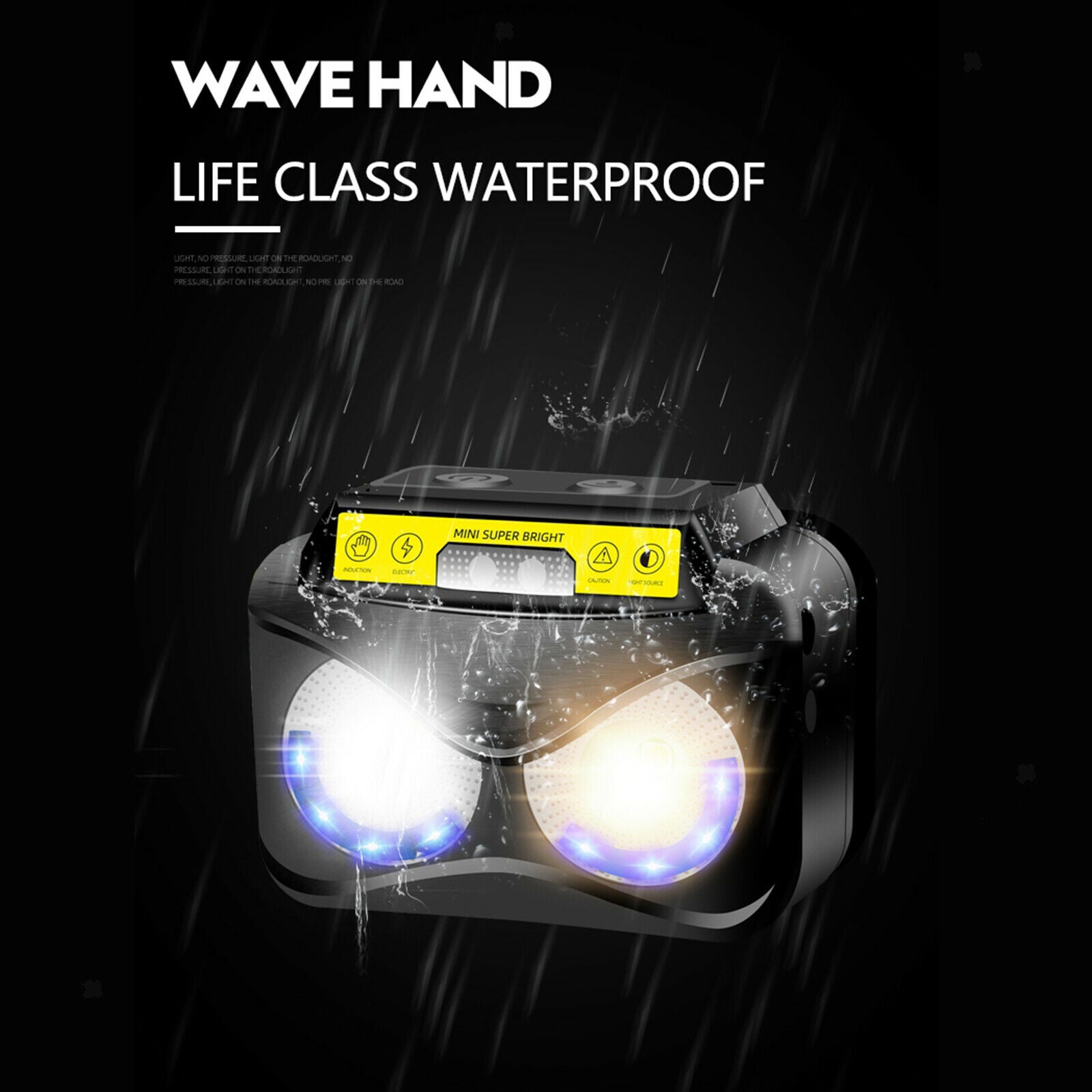 Super Bright XPE COB LED Headlamp Flashlight Mini Light Outdoor Camping