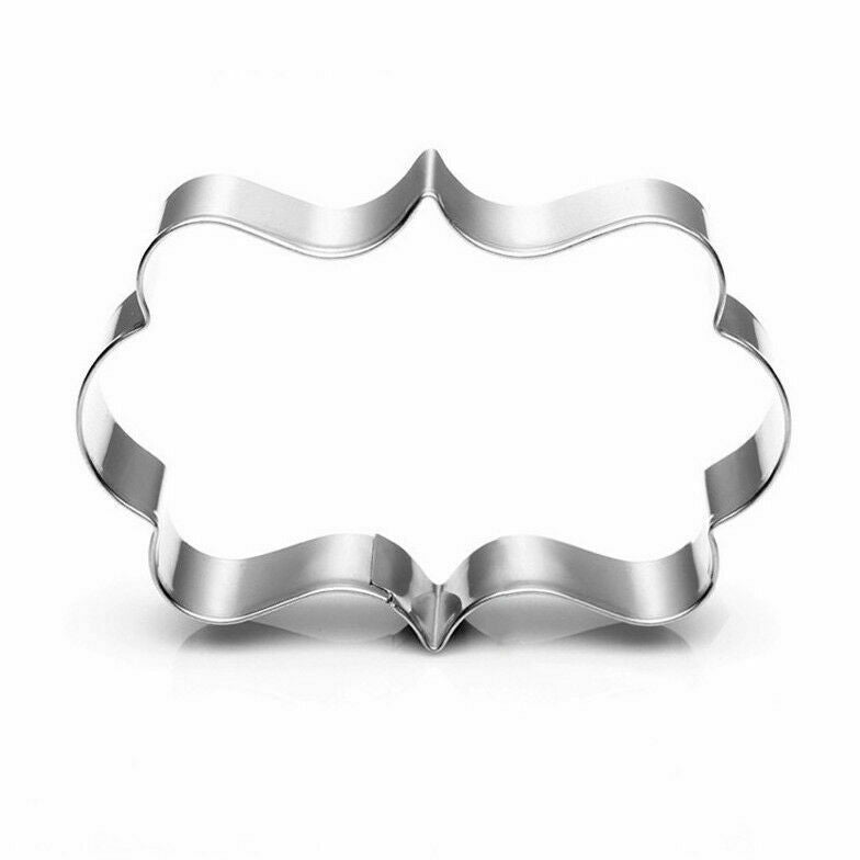Stainless Steel Plaque Cutter Mold Cookie Cake Frame Oval Square Rectangle