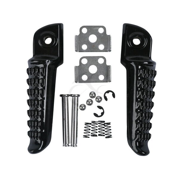 Rear Footrest Foot Pegs Bracket Black Fit For Kawasaki Ninja ZX6R ZX10R 09-10