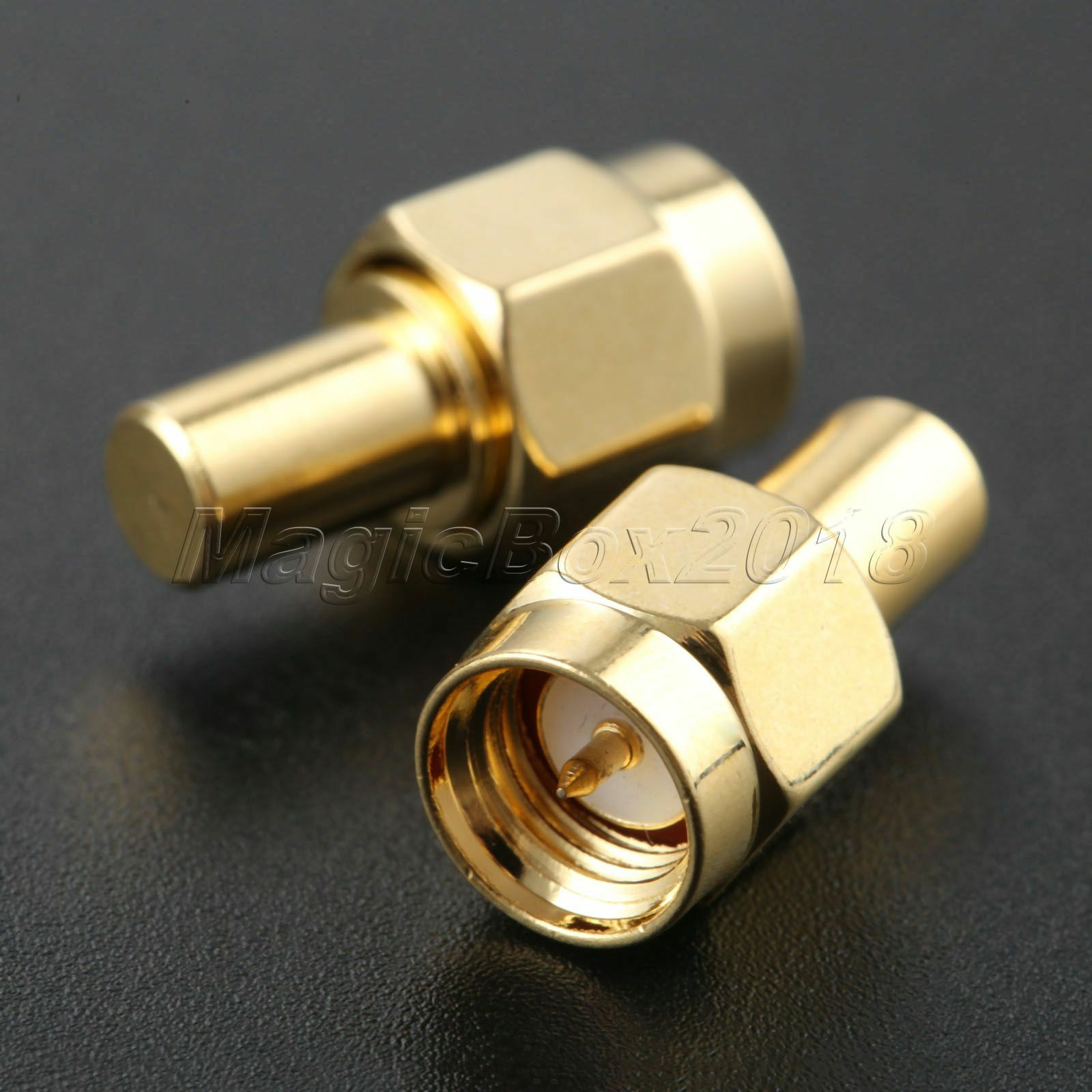 2Pcs 2Watt Connector SMA Male RF Coaxial Termination Dummy Load DC 50Ohm to 3Ghz
