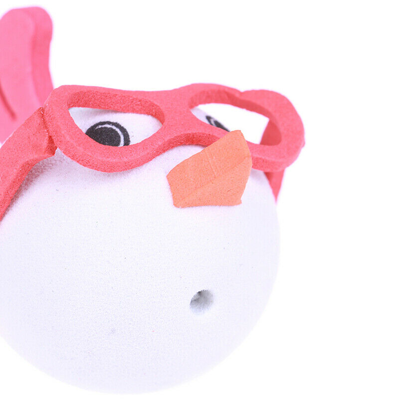 1Pc Cute glasses chickens car antenna pen topper aerial eva ball decor to.l8