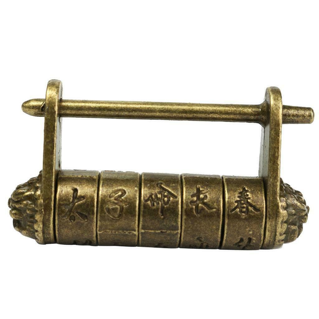 Door Cabinet Chinese Characters Password Padlock for Jewelry Box Travel