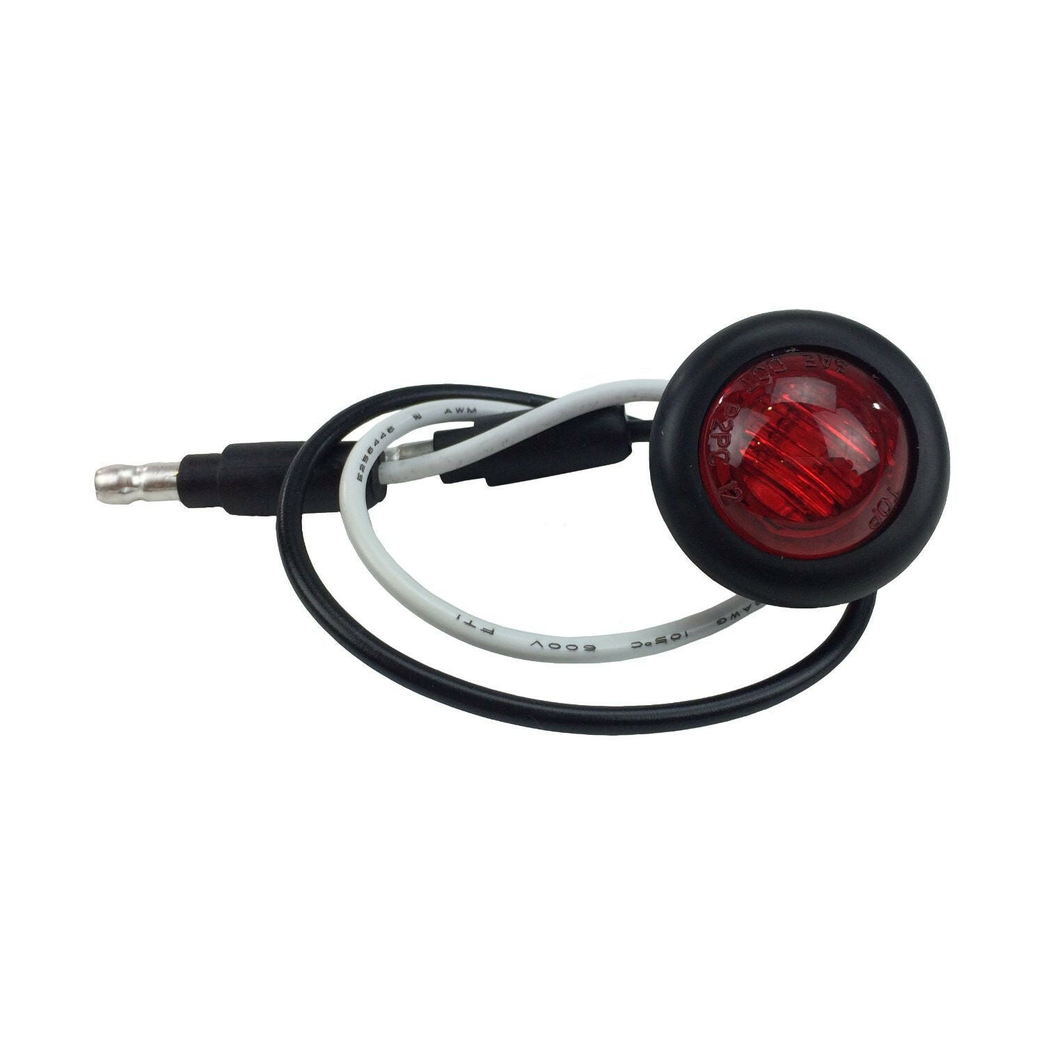 8X 3/4" Red LED Clearance Marker Bullet Lamp Car Truck Trailer Side Marker Light