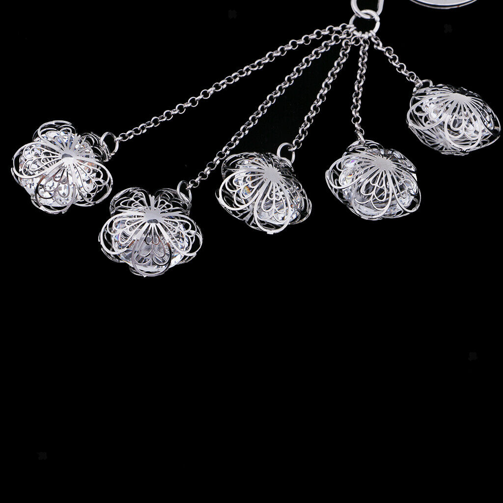 Pierced Camellia Key Chain Fashion Key Ring Handbag Pendant Decor Girs Gift