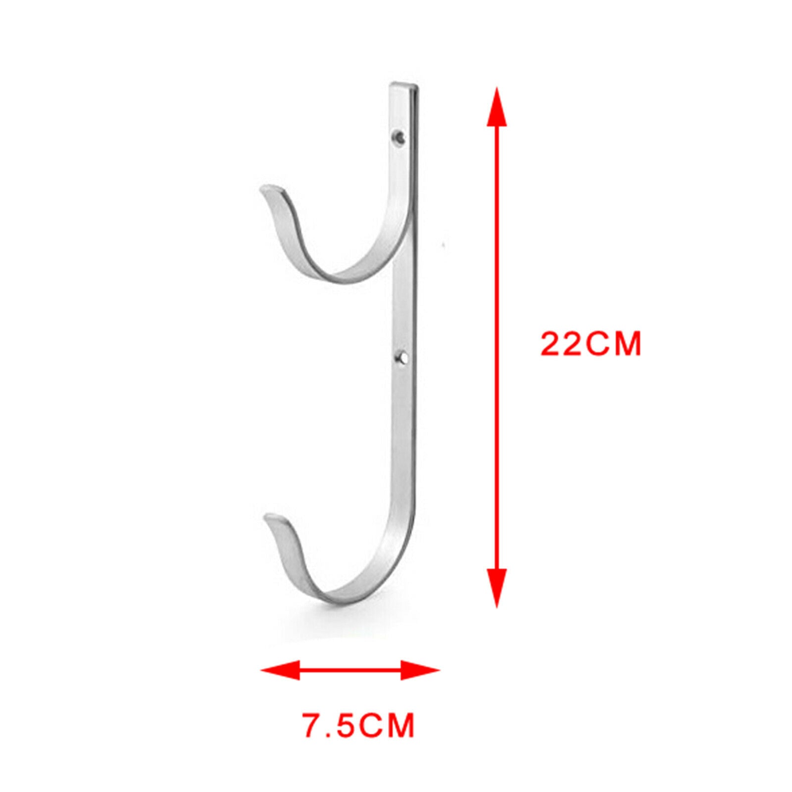 2pcs Aluminum Pole Hanger for Telescopic Poles, Skimmers, Leaf Rakes, Nets