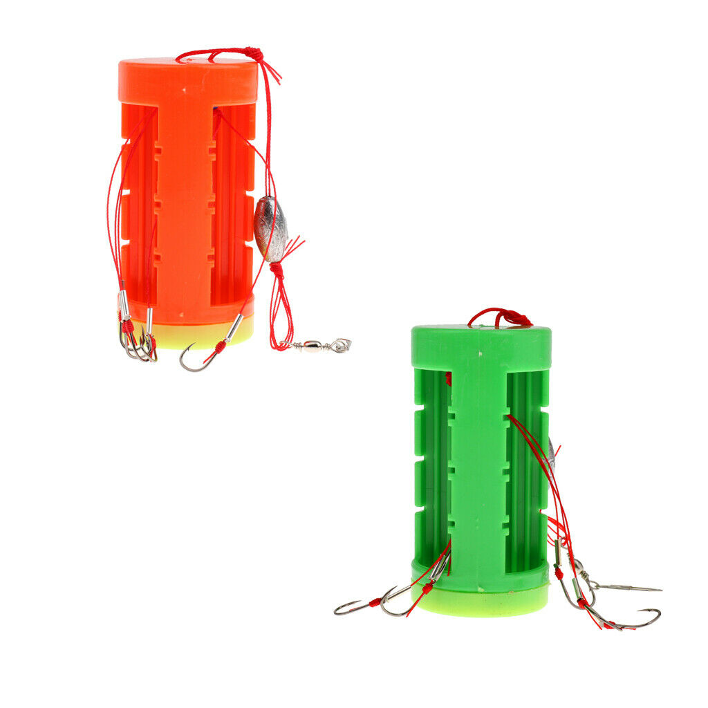 7# Cluster Bomb Explosion Hooks with Bait Holder Fishing Hook Tackle Set