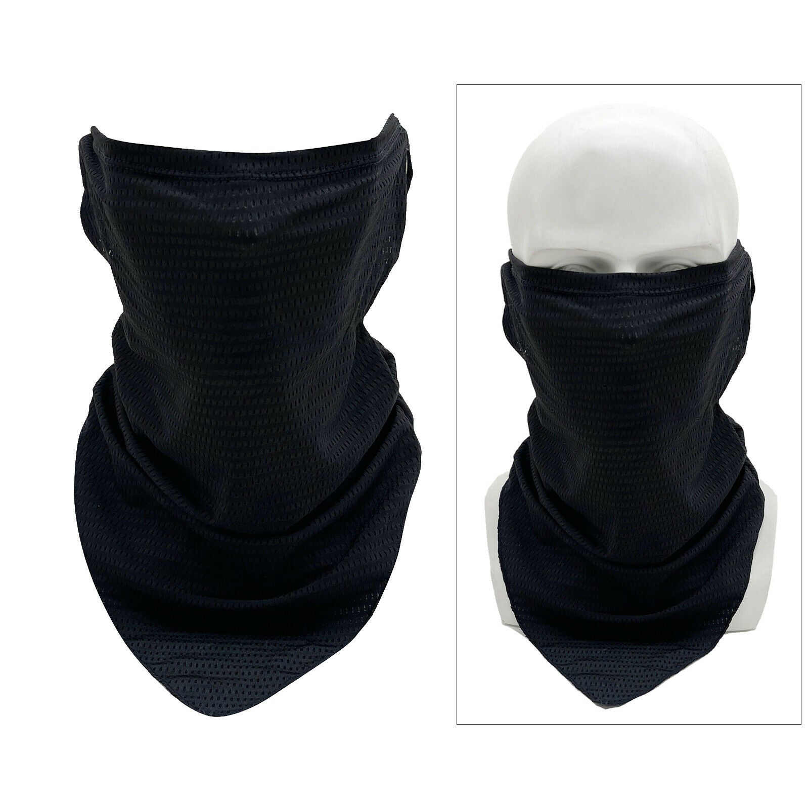 Breathable Bicycle Milk Silk Face Cover Neck Gaiter Ear Hanging Neck Gaiter
