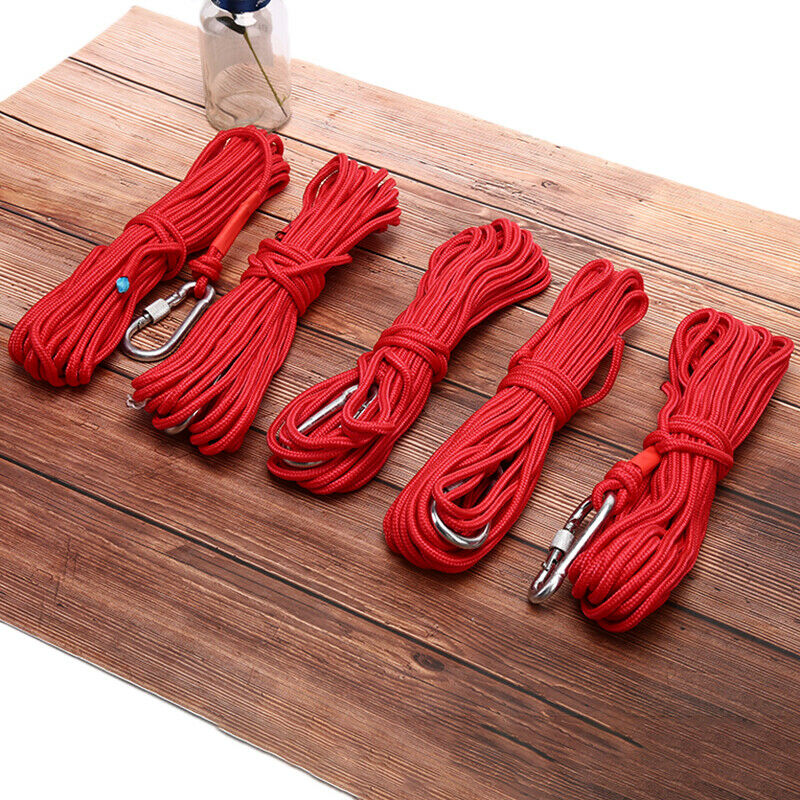 10M Red Fishing Magnets Rope Strong Search Magnets Fishing Pot Fishing MagnY1