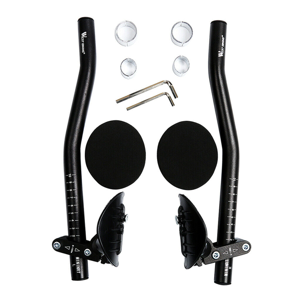 Adjustable Bike Rest Handlebar Cycling for 25.4 to 31.8mm for Road Bike 34cm
