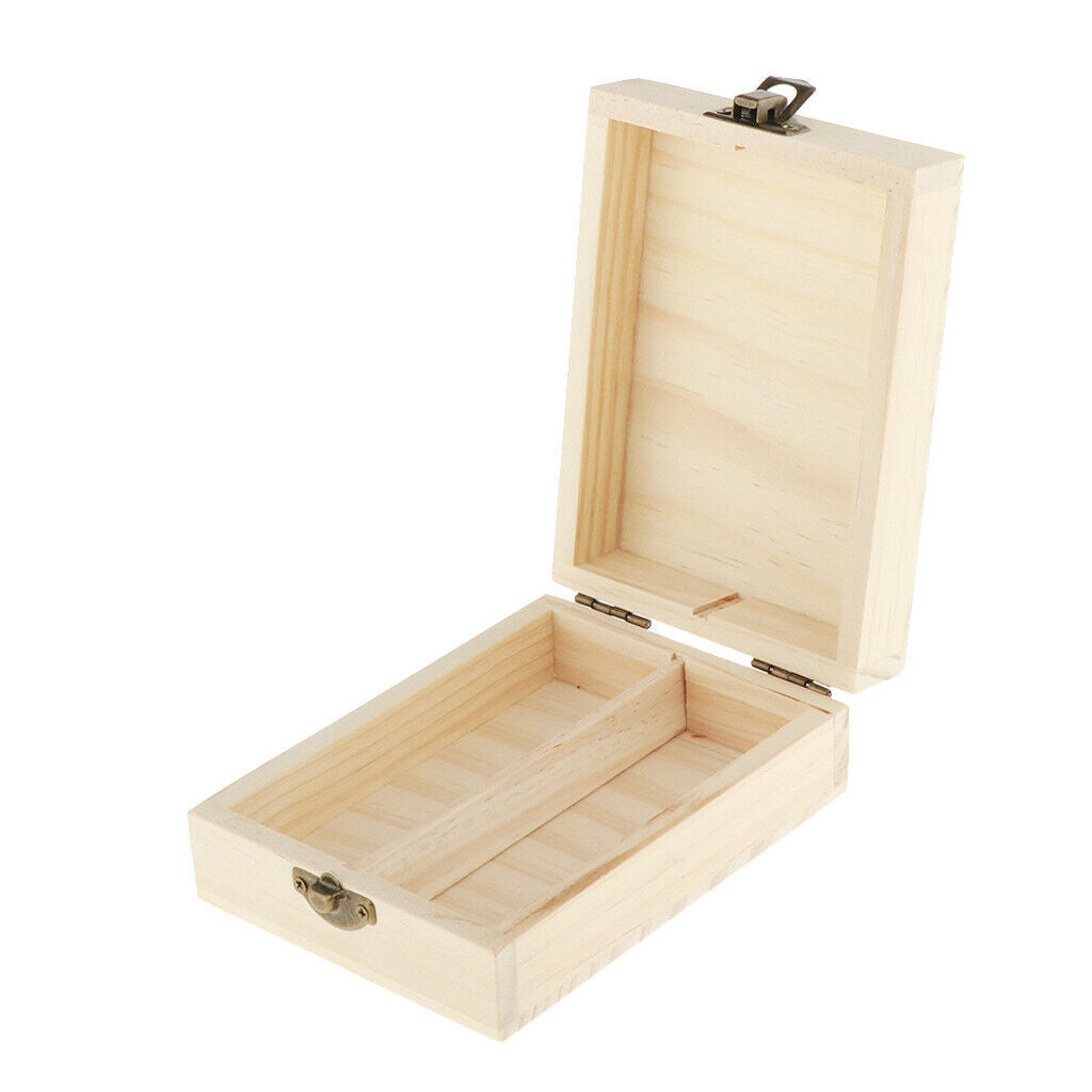 2 Grids 50ml Wooden Essential Oil Storage Box Aromatherapy Carrying Case