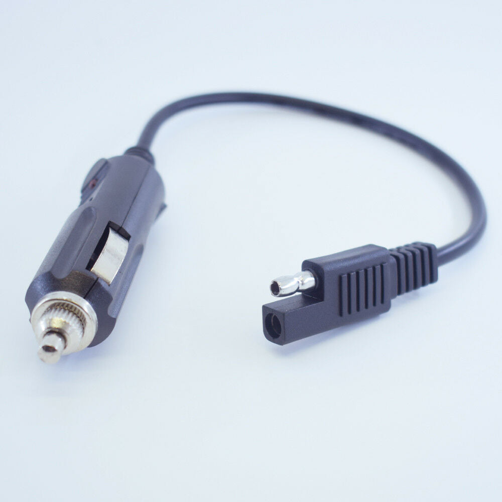 1pc 30cm 18AWG 12V Car Cigarette Lighter Plug to SAE Adapter Extension Cable
