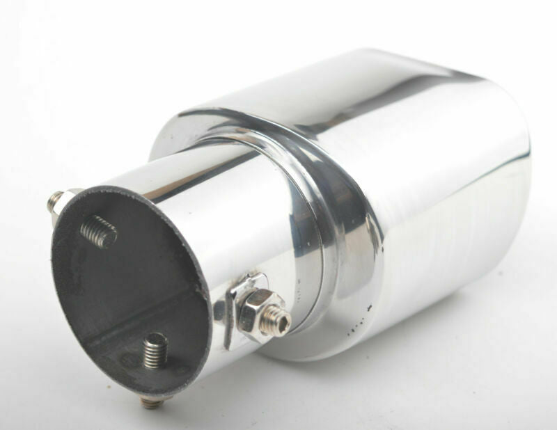 Universal Straight SS304 Auto SUV Exhaust Tails Rear Tail Silencer Tip Pipe 63mm
