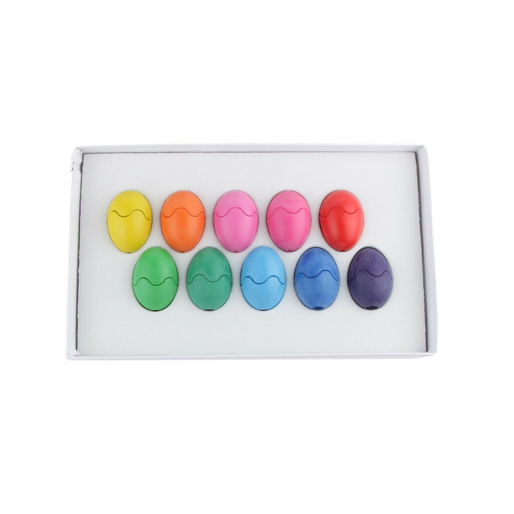12 Colours/Set No-Toxic Wax   Children Colorful Painting Egg Shapes