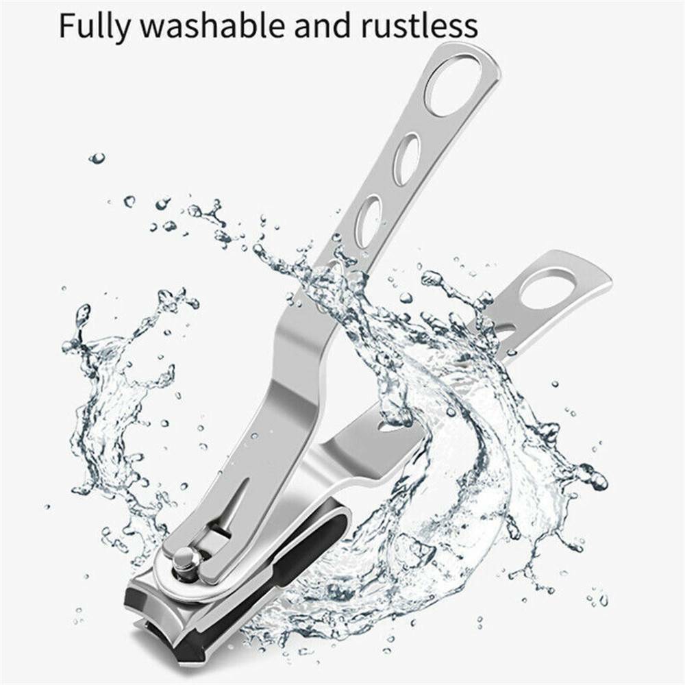 360Â° Stainless Rotary Finger Toe Nail Clipper Fingernail Manicure Cutter Tool 1X
