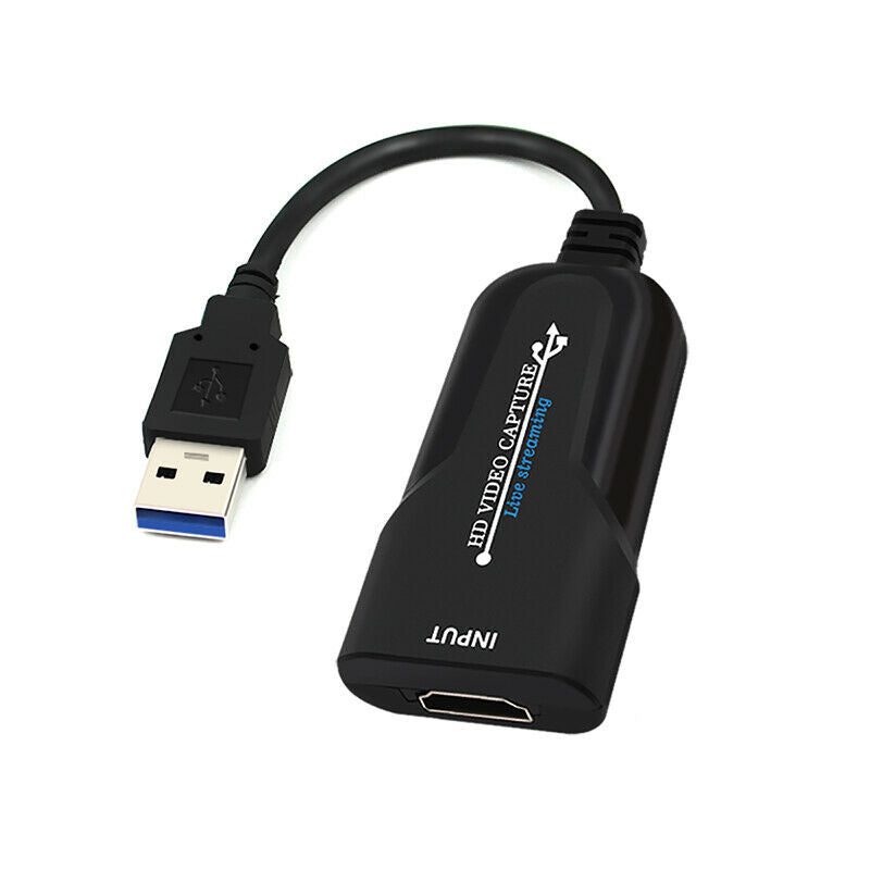 MIni HD HDMI to USB Video Capture Card Adapter Monitor 1080p 60fps For Computer