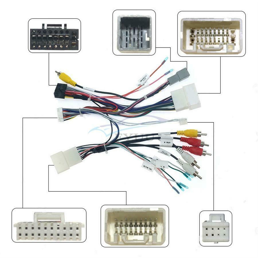 1× 16 PIN Wiring Harness Connector With Canbus Box For Mitsubishi Pajero 2014-20