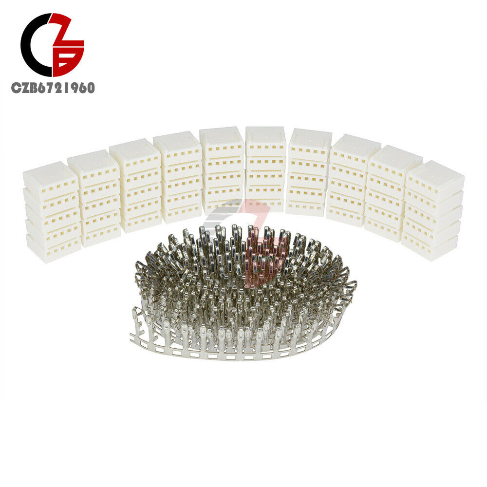 50Pcs KF2510-5P 2.54mm Pitch Pin Header +10 Terminal + 10 Housing Connector Kits