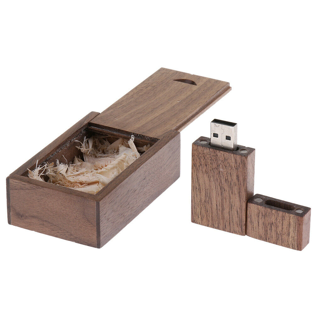 3pcs USB 2.0 Wooden Drives For Storing Images, Videos / 32gb + 16g + 8g