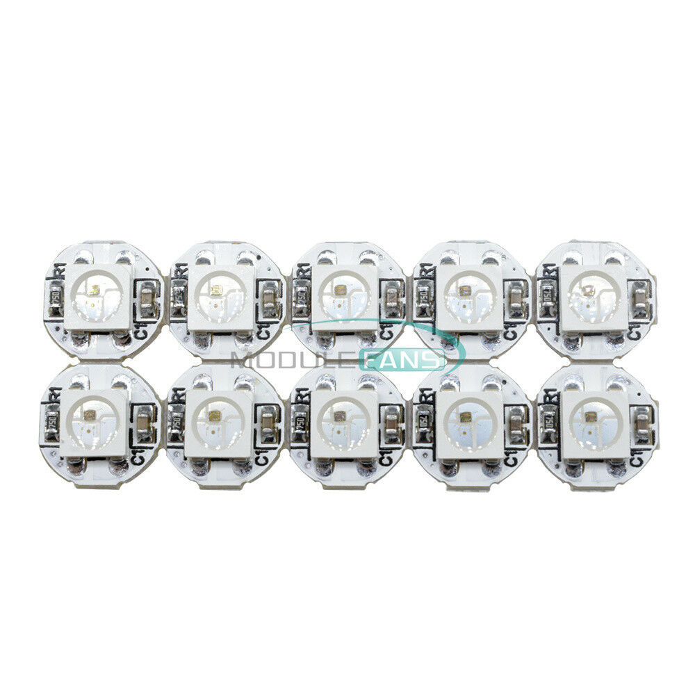 10PCS WS2812B WS2811 IC 10mmx3mm 5V SMD 5050 RGB LED light Sample Mini PCB board