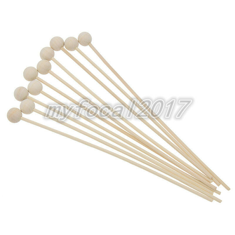10x Wood Ball For Fragrance Diffuser Aromatherapy Rattan Reed Sticks Home Decor