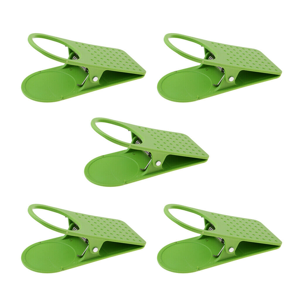 5pcs Drinking Cup Holder Clip Camping Picnic Table Desk Side Clip for Water Mug