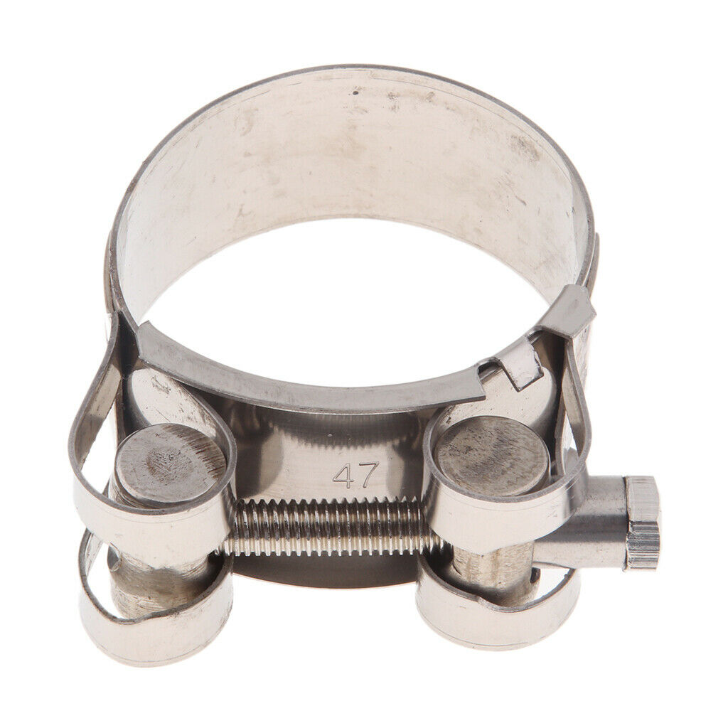 2 pieces motorcycle exhaust clip stainless steel exhaust clamp