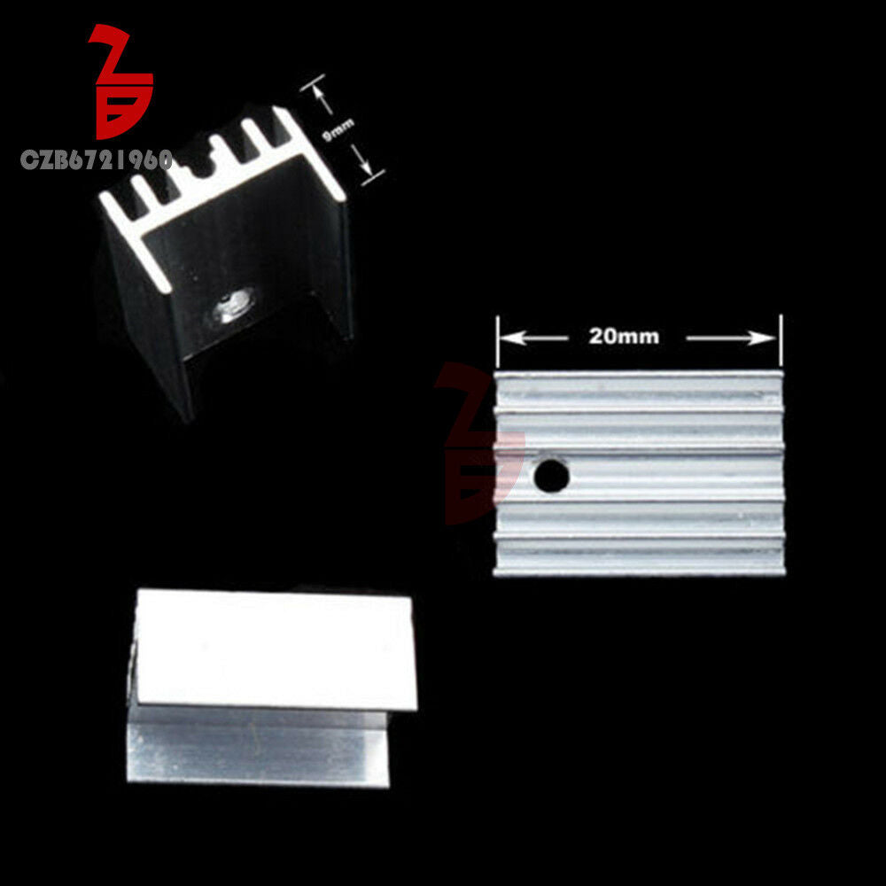 5PCS Aluminum Heat Sink With Screw Sets For Transistors TO-220