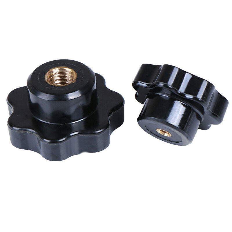 M8 Female Thread ven Star Shaped Head Clamping Nuts Knob Ship F~ii  .l8