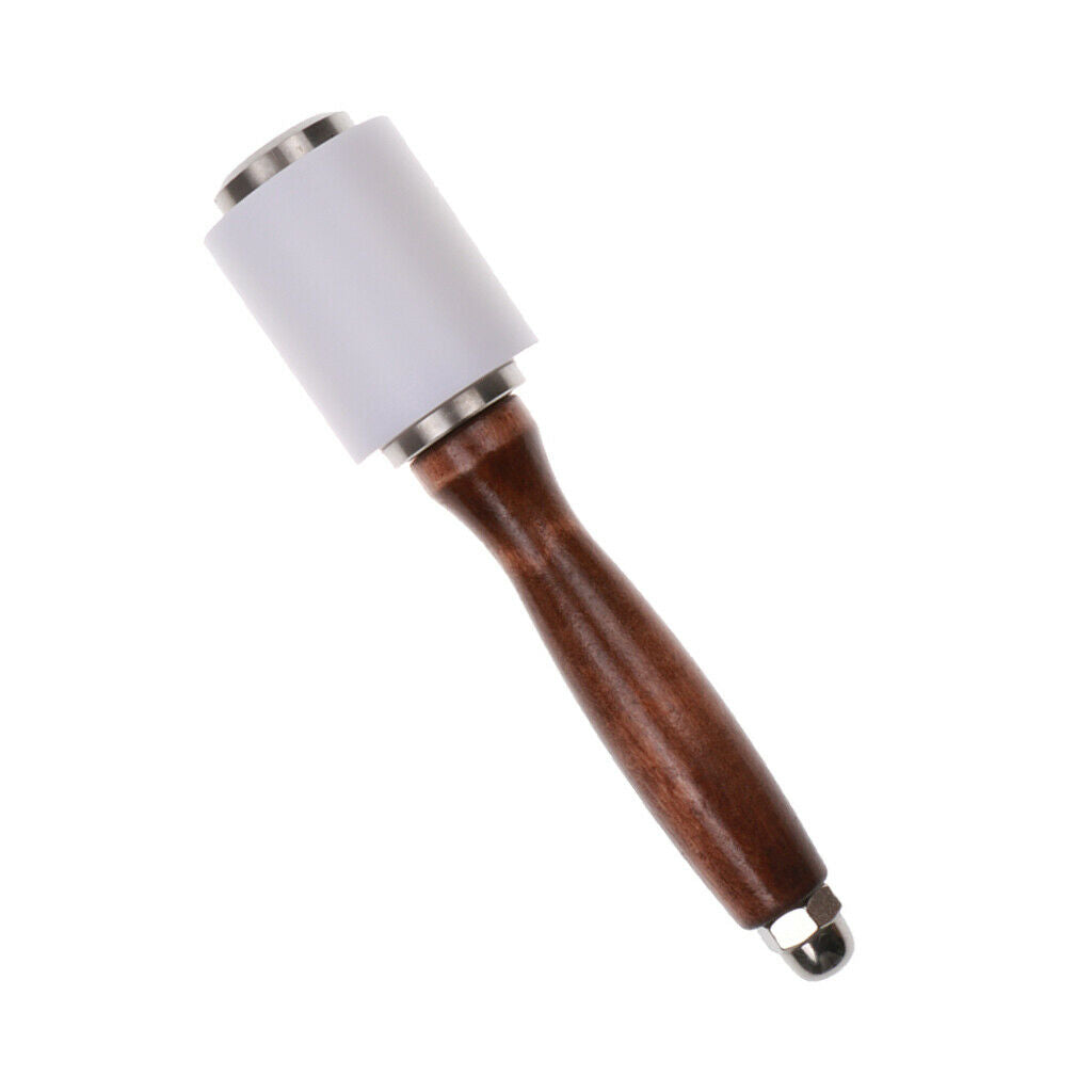 Wooden Handle Nylon Hammer Leathercraft Hammer Sewing Leather Tool Mallet DIY
