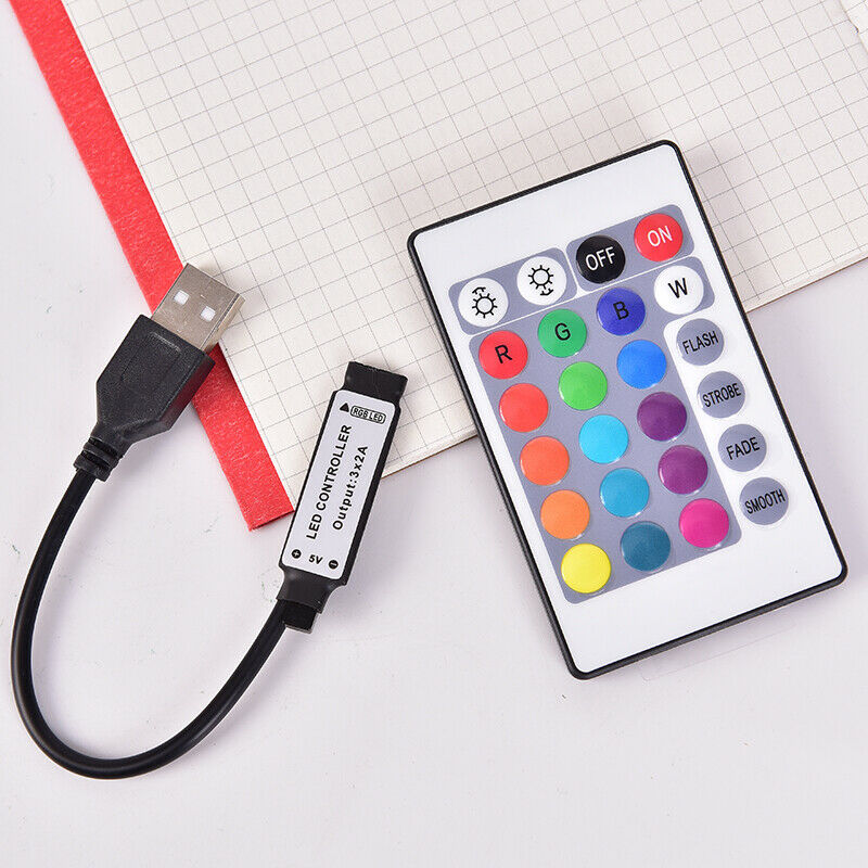 24 Key USB RGB LED Controller IR Remote RGB LED Dimmer Apply to RGB Strip Lig NL