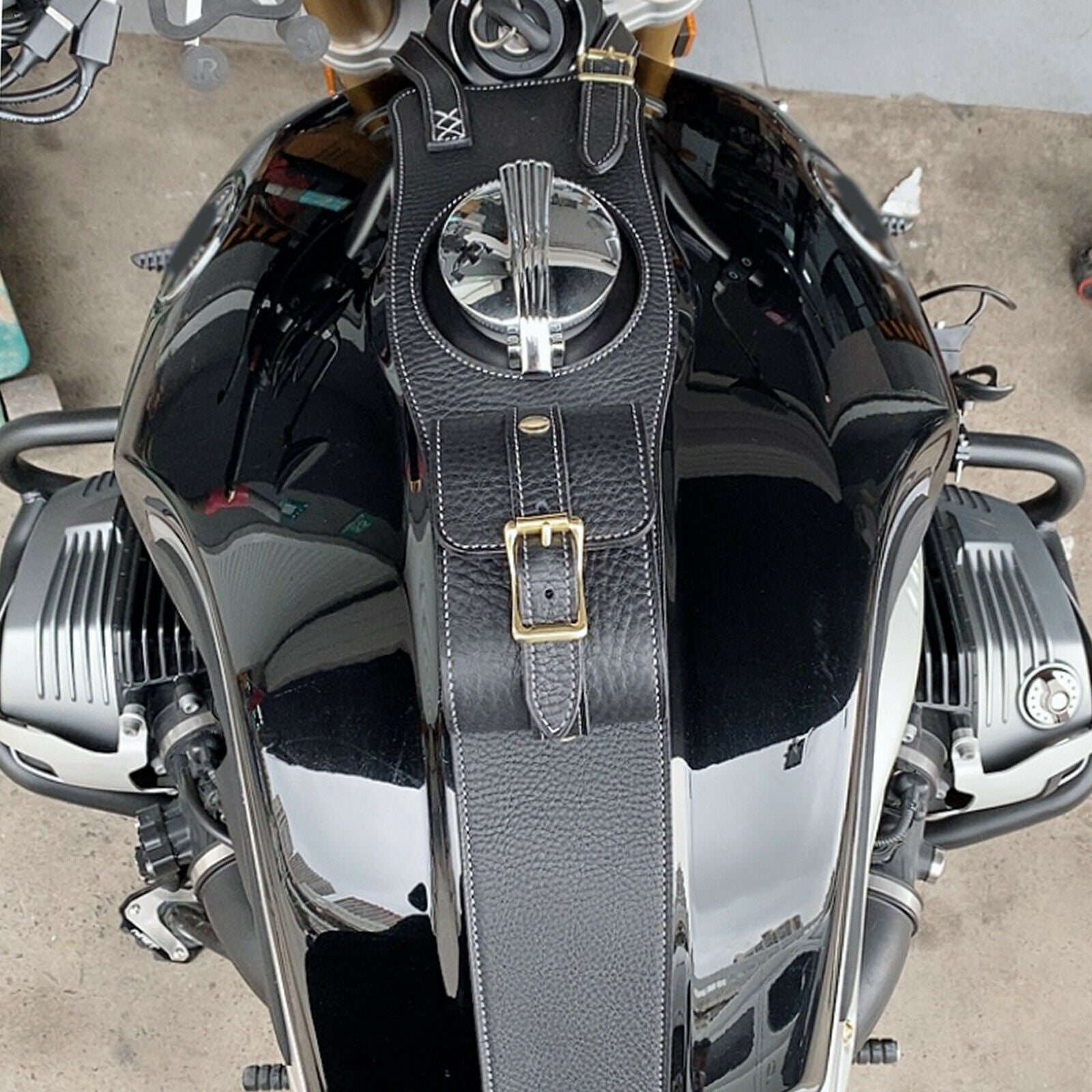 Fuel Tank Bag Cover   Console Center for BMW RnineT Pure Black