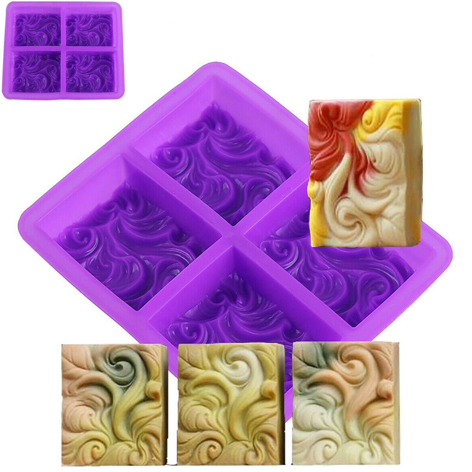 Silicone Molds Soap Candles Concrete Casting Concrete Soap Casting Mold Cake DIY