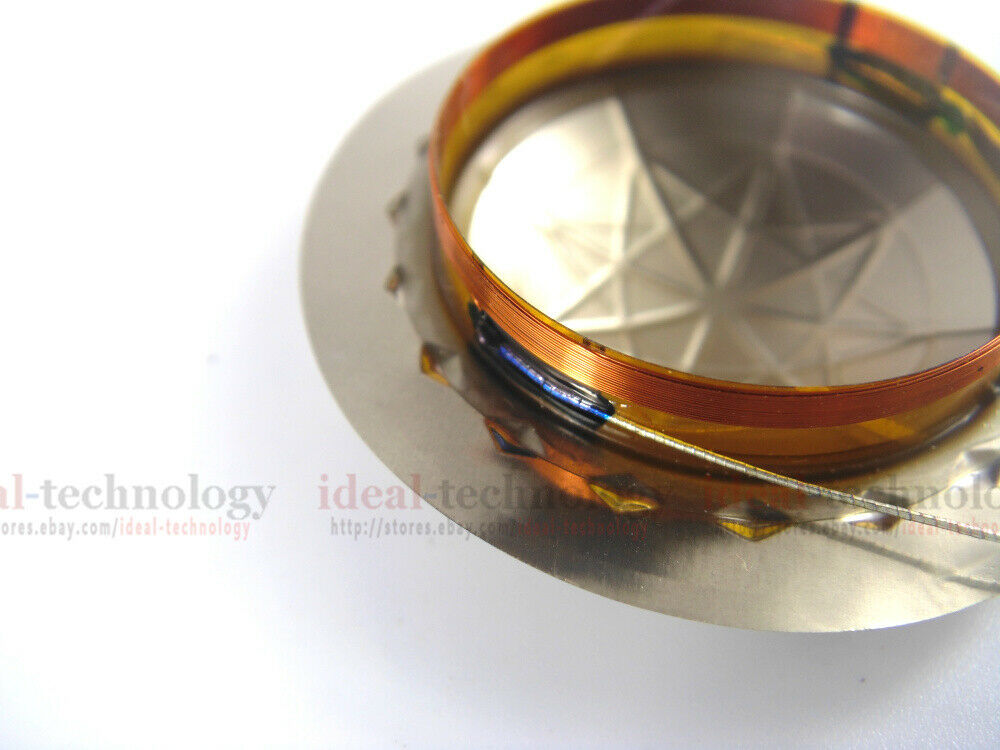 2 pcs 25.5mm 1" Diaphragm Titanium Voice coil 8 ohm 25.4mm Round Wire