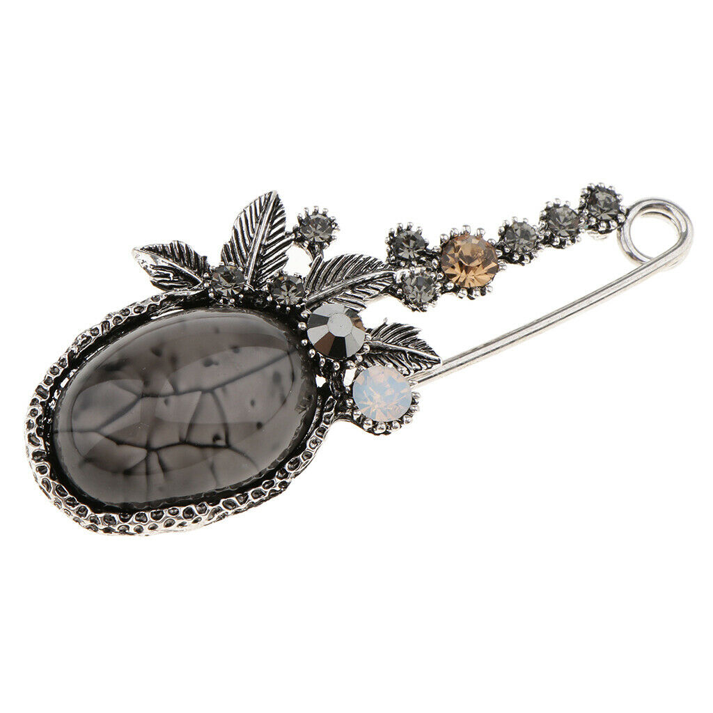 Stone Brooch Pin Women Girl Fashion Jewelry Clothes Accessory