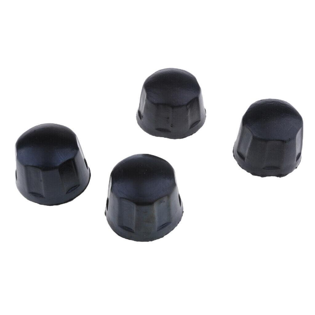 4Pcs Rubber Dust Cover Caps for 50CC 70CC 110CC 125CC Quad Bike ATV (Black)