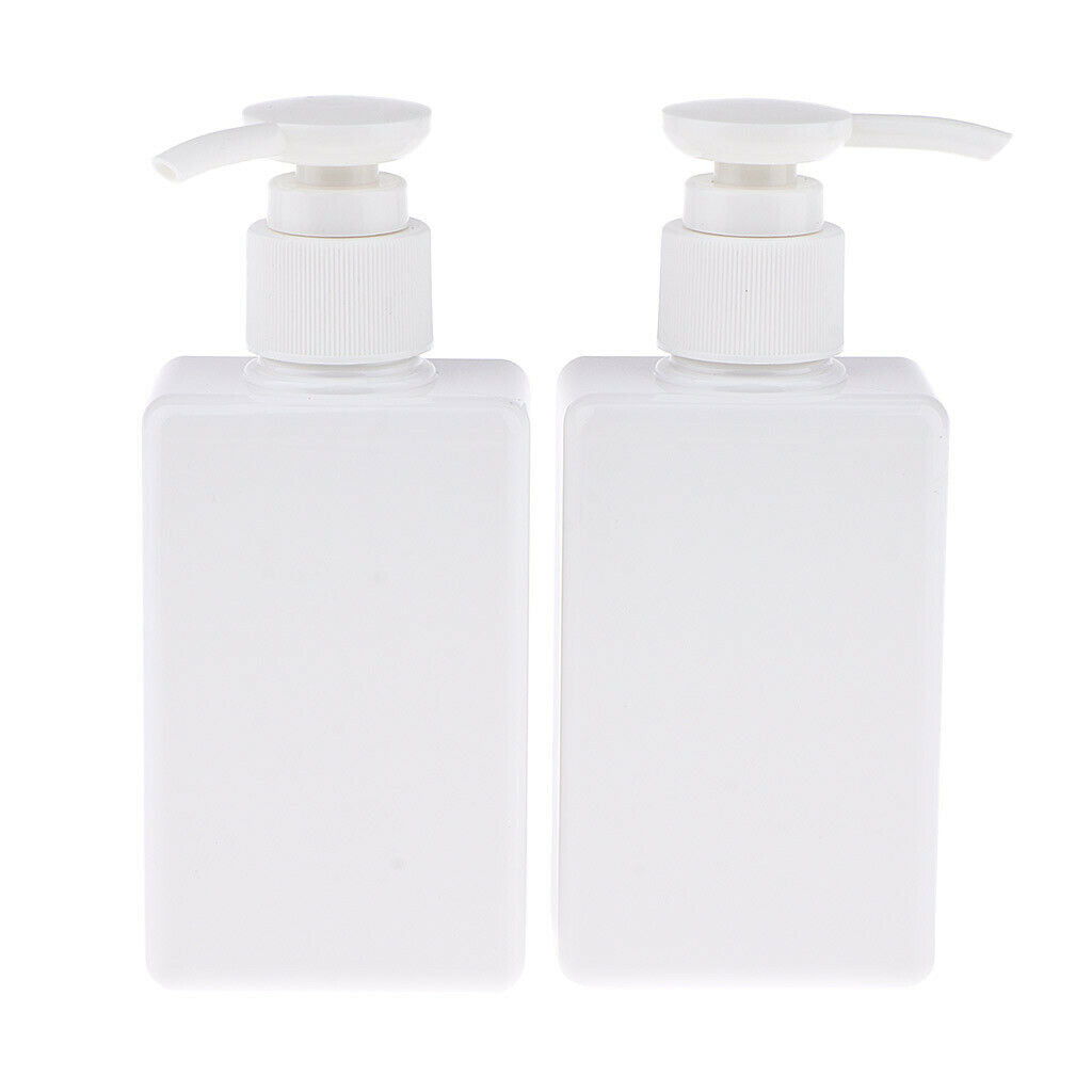 6x 150ml PET Empty Flat Pump Bottles Containers Storage Holder for Emulsion