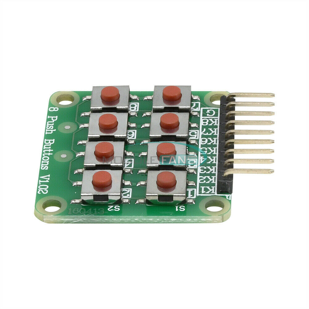 8 Keypad Keyboard Matrix Board Module 8 Button Tactile Switch for Arduino