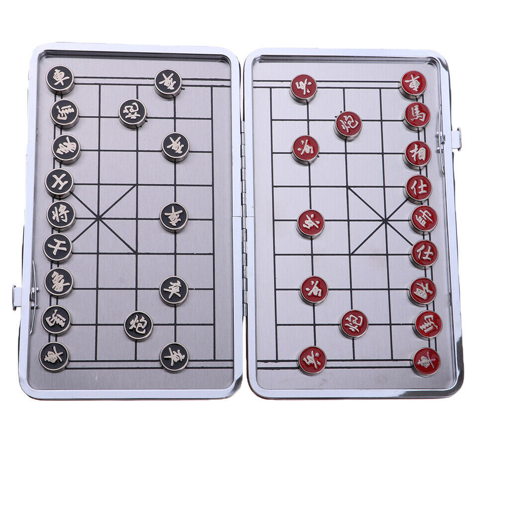 Chinese Chess Checkers Chessboard Foldable for Table Entertainments