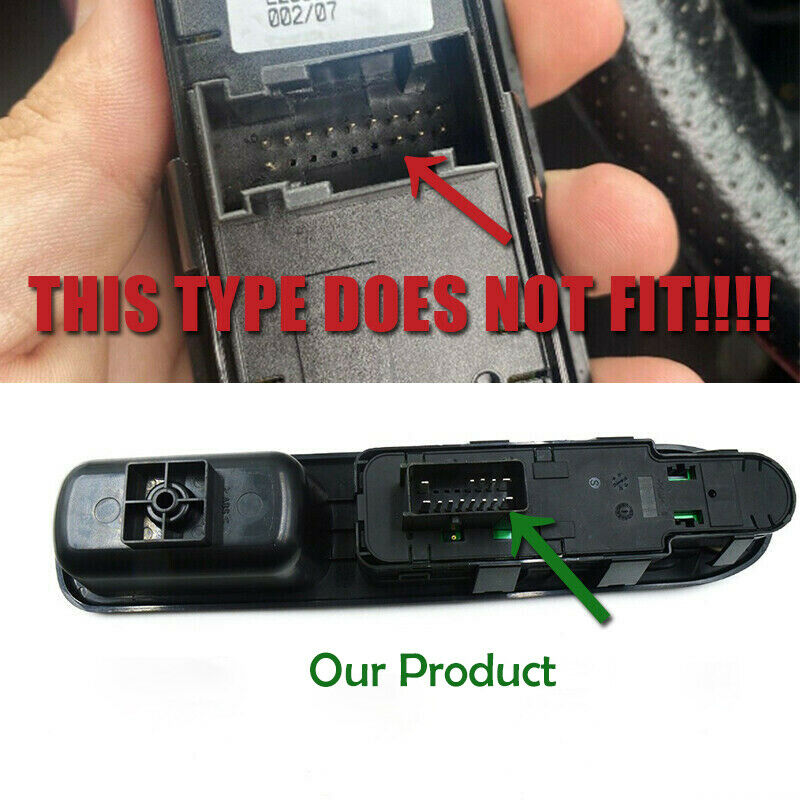 Right Driver Side Electric Power Window Control Switch Cover For Peugeot 207