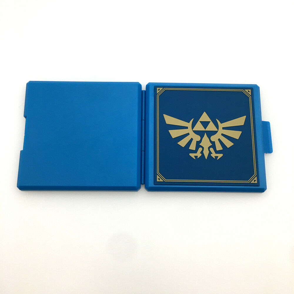 Blue Zelda 12 in 1 Portable Game Card Storage Case box for Nintendo Switch NS