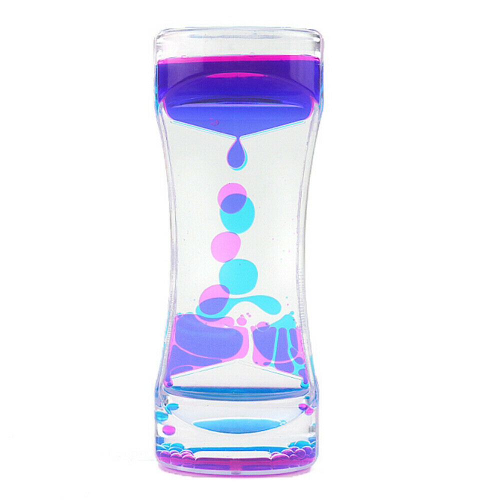 Liquid Timer Anxiety Relief Toys Motion Bubble Timer Oil Hourglass Fidget Toys