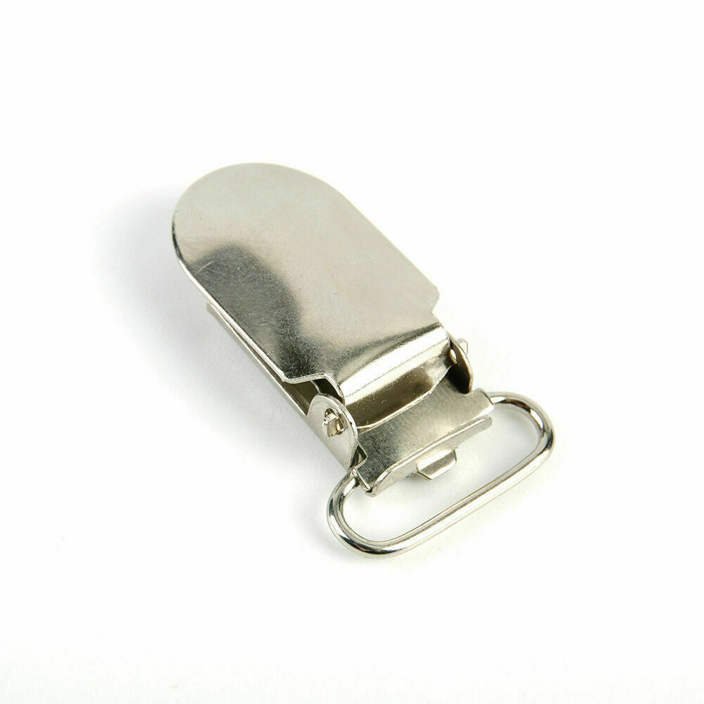 Lot 10X Metal Clips Insert Baby Pacifier Dummy Holders Pacifier Suspender Hook