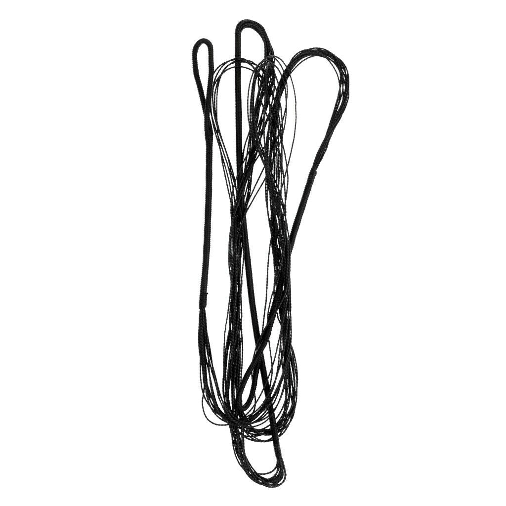 2Pcs Black 53" 56" Dacron Bow String for Traditional Recurve Bow Bowstring